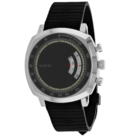 Gucci Men's Grip Black Dial Watch - YA157301 Black