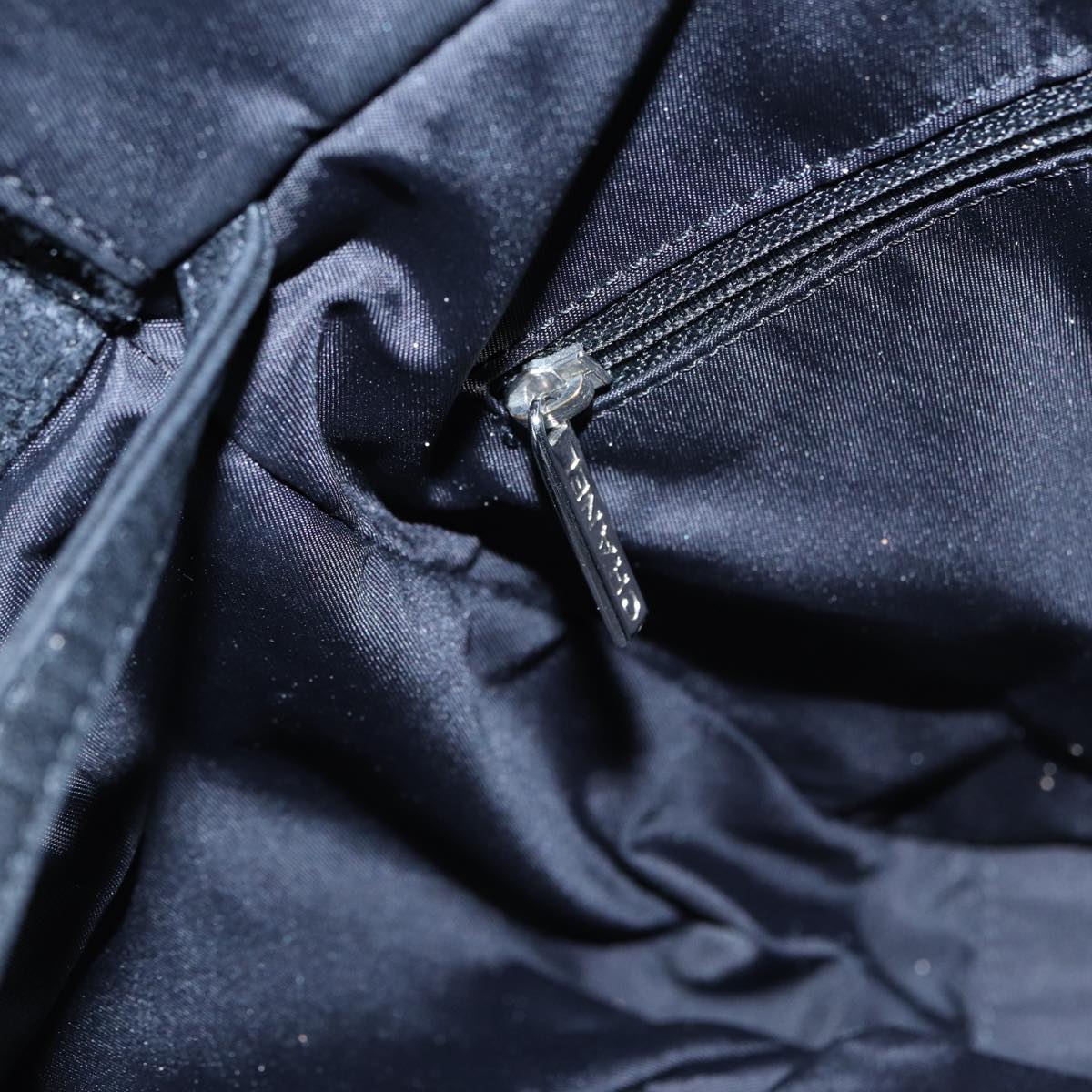 CHANEL Paris Biarritz Tote PM Tote Bag Coated Canvas Black CC Auth yb614