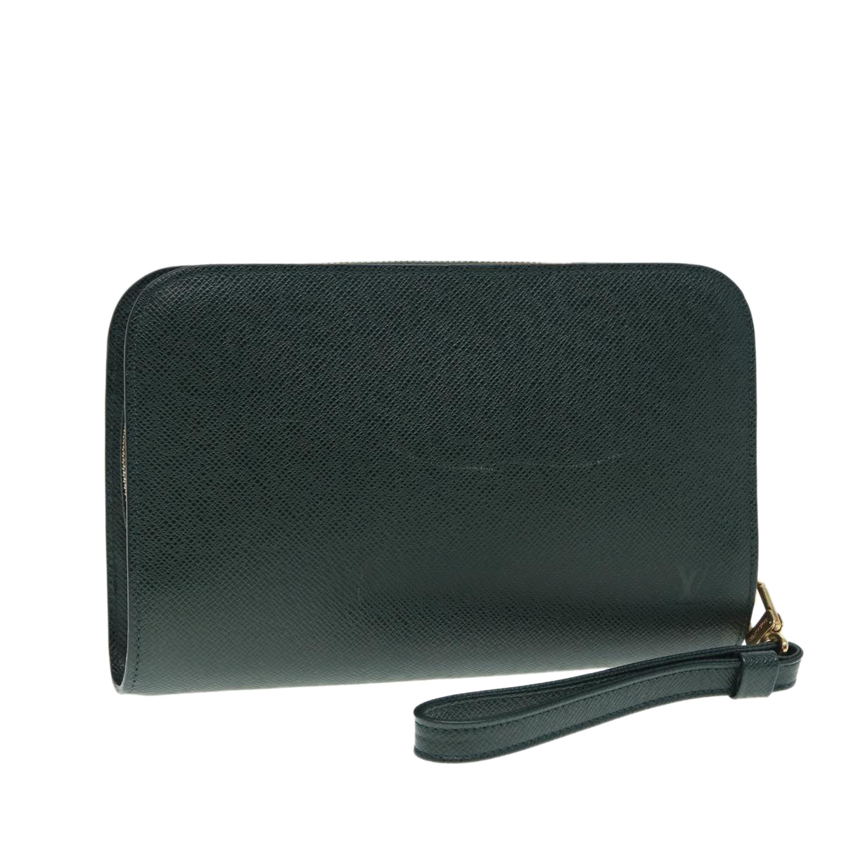 LOUIS VUITTON Taiga Baikal Clutch Bag Epicea M30184 LV Auth yb661