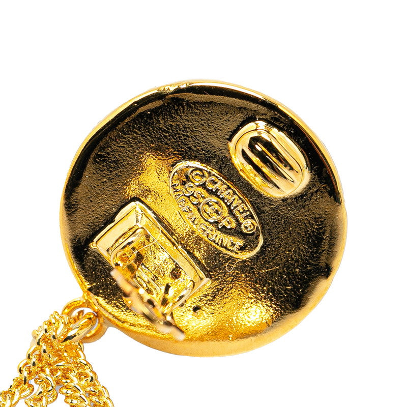 Chanel Coco Mark Earrings Gold Plated