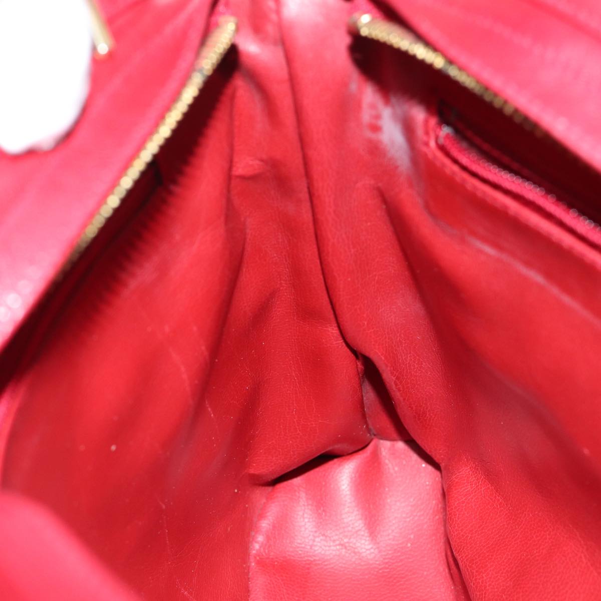 Top Quality Chanel Matelasse Chain Shoulder Bag Leather Red CC Auth yk11662