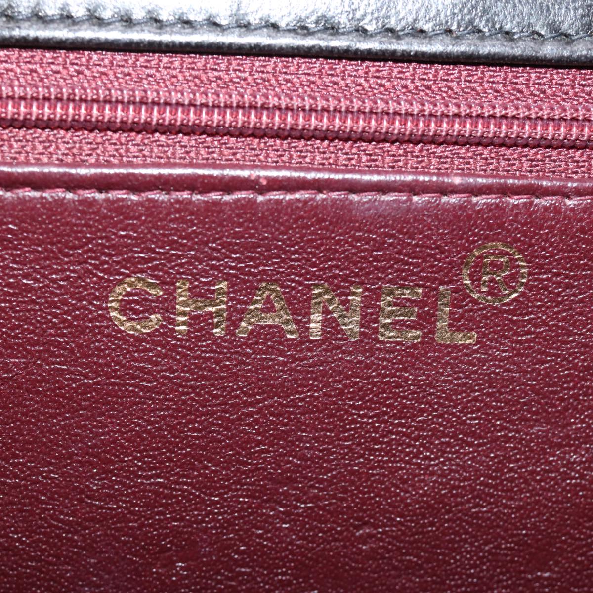 Top Quality Chanel Matelasse Chain Shoulder Bag Lamb Skin Black CC Auth yk12417A
