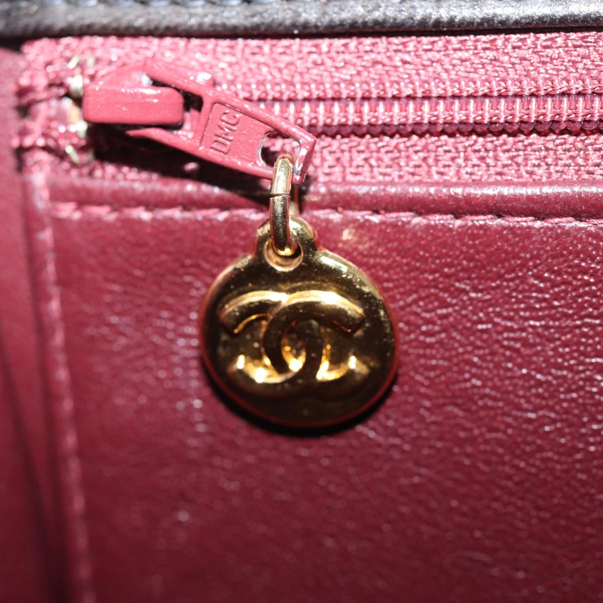 Top Quality Chanel Matelasse Chain Shoulder Bag Lamb Skin Black CC Auth yk12417A