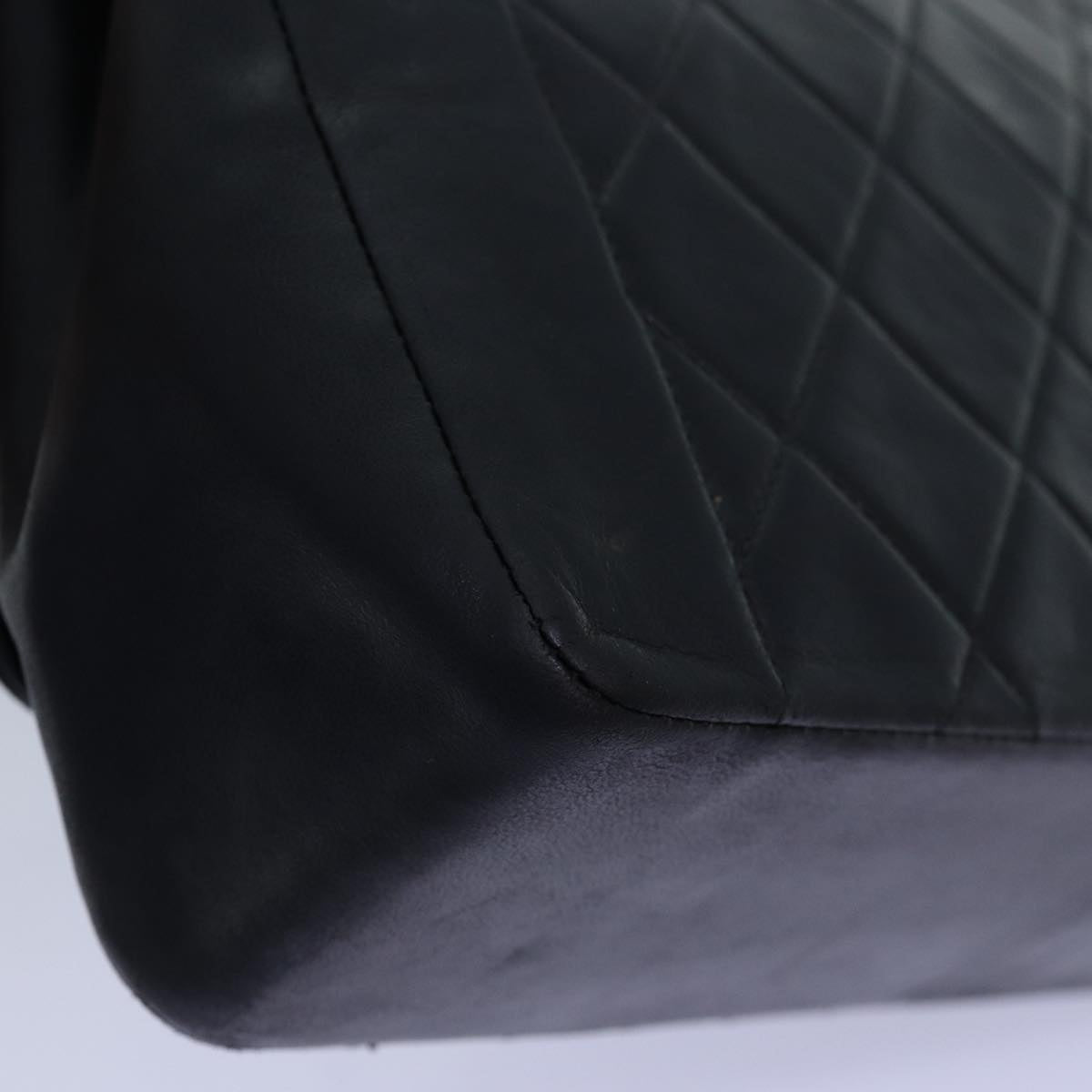 Top Quality Chanel Diana Matelasse Chain Shoulder Bag Lamb Skin Black CC Auth yk12474