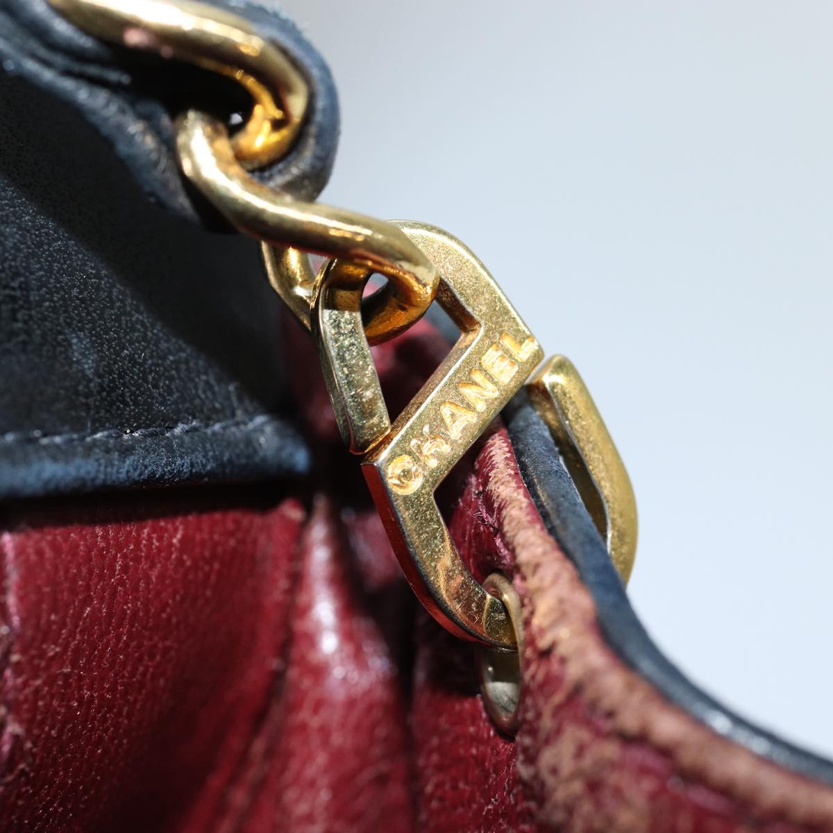 Top Quality Chanel Diana Matelasse Chain Shoulder Bag Lamb Skin Black CC Auth yk12474