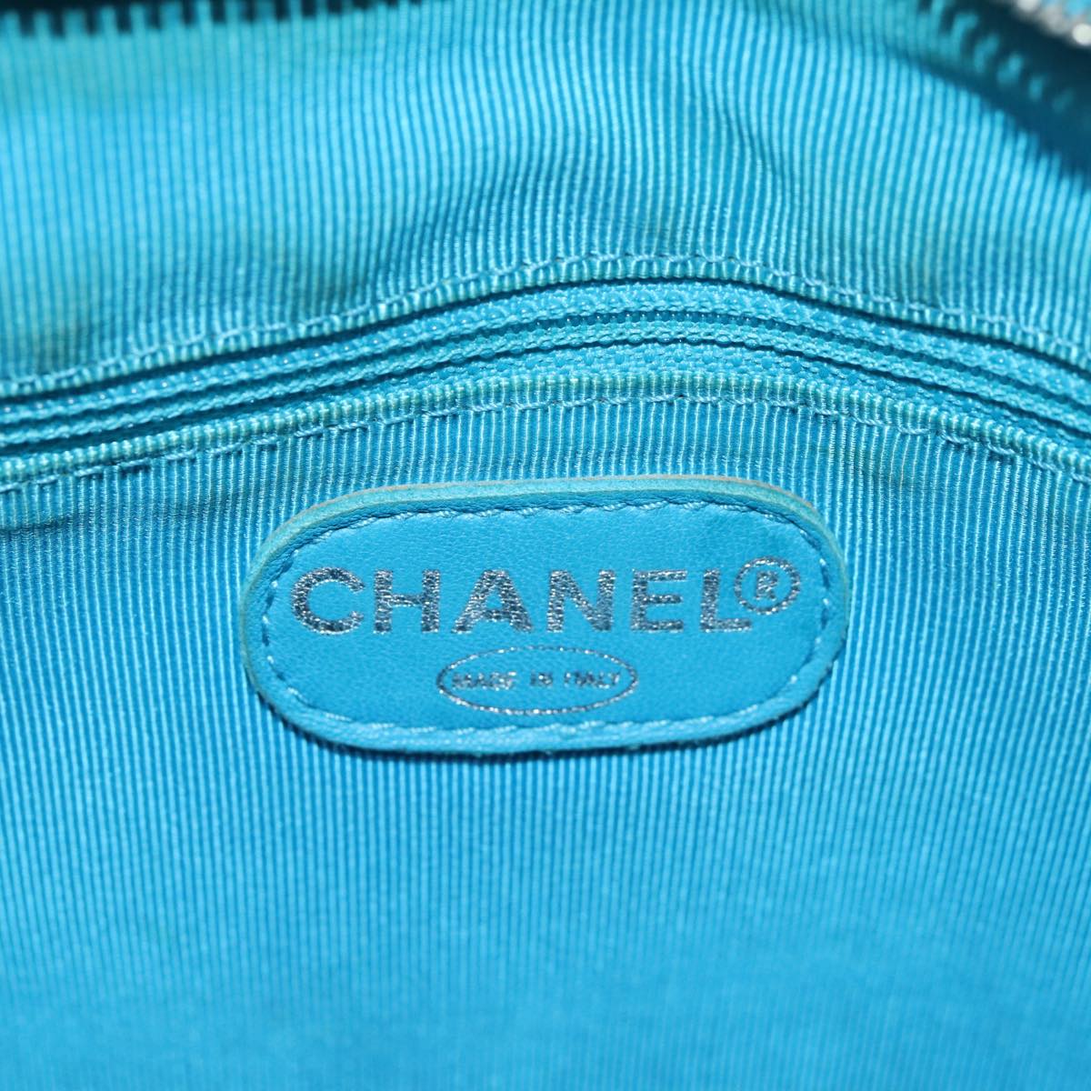 Top Quality Chanel COCO Mark Tote Bag Caviar Skin Blue CC Auth yk12847