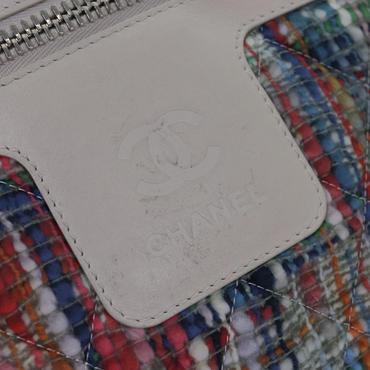 Top Quality Chanel Cococoon Hand Bag Nylon Multicolor CC Auth yk12872