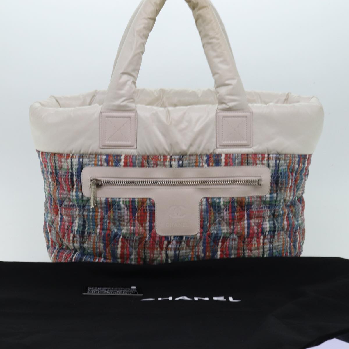 Top Quality Chanel Cococoon Hand Bag Nylon Multicolor CC Auth yk12872