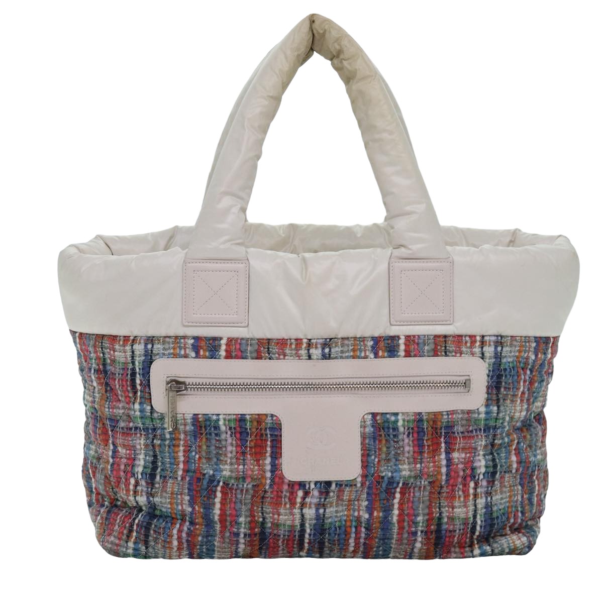 Top Quality Chanel Cococoon Hand Bag Nylon Multicolor CC Auth yk12872