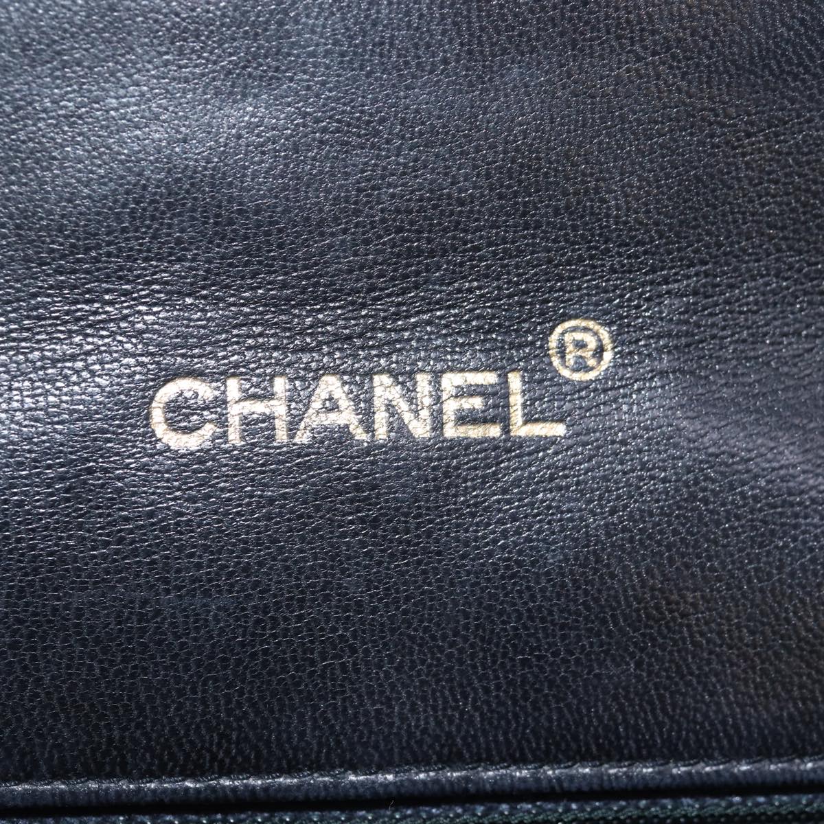 Top Quality Chanel Matelasse Turn Lock Chain Shoulder Bag Lamb Skin Black CC Auth yk12901A