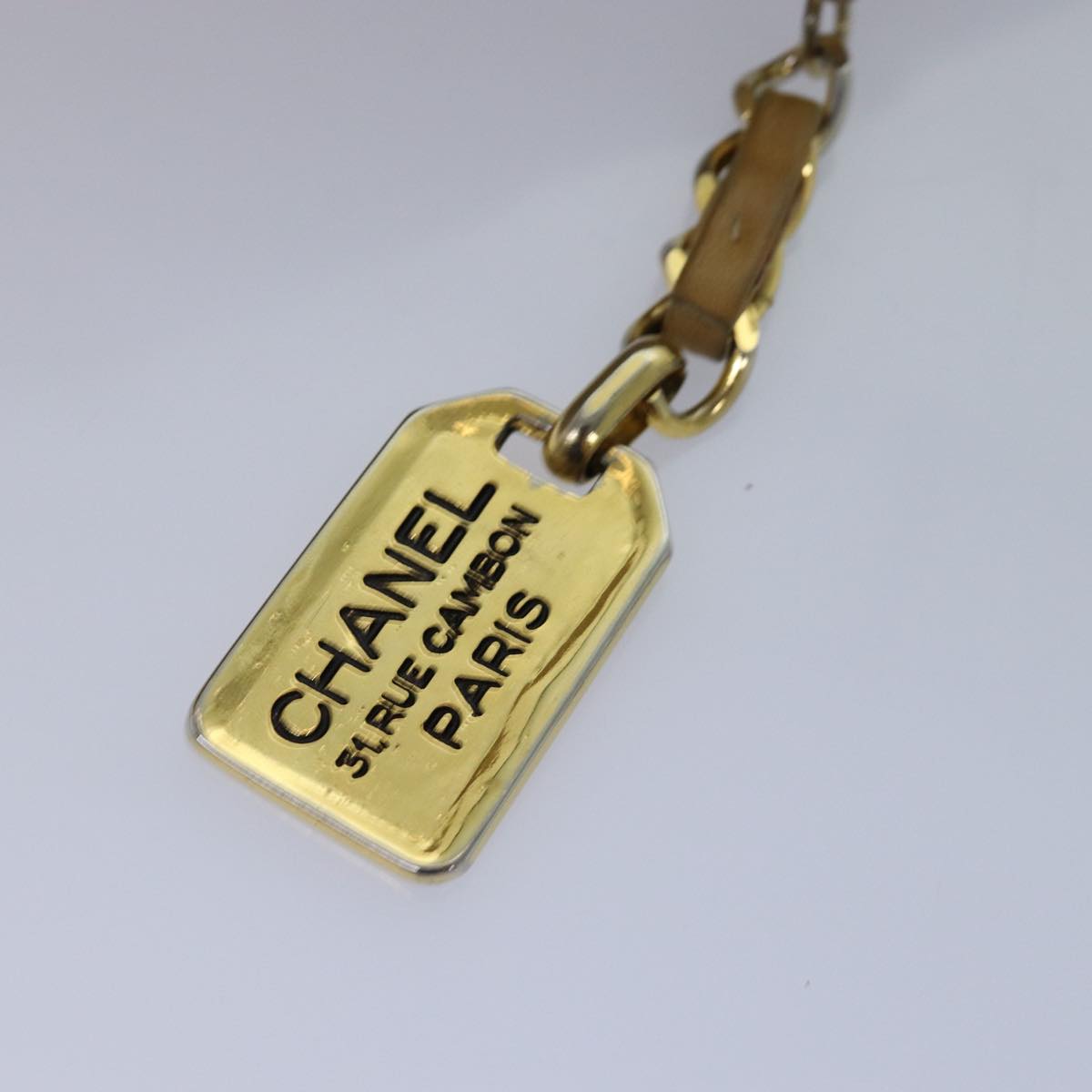 Top Quality Chanel Matelasse Chain Shoulder Bag Lamb Skin Beige CC Auth yk12918