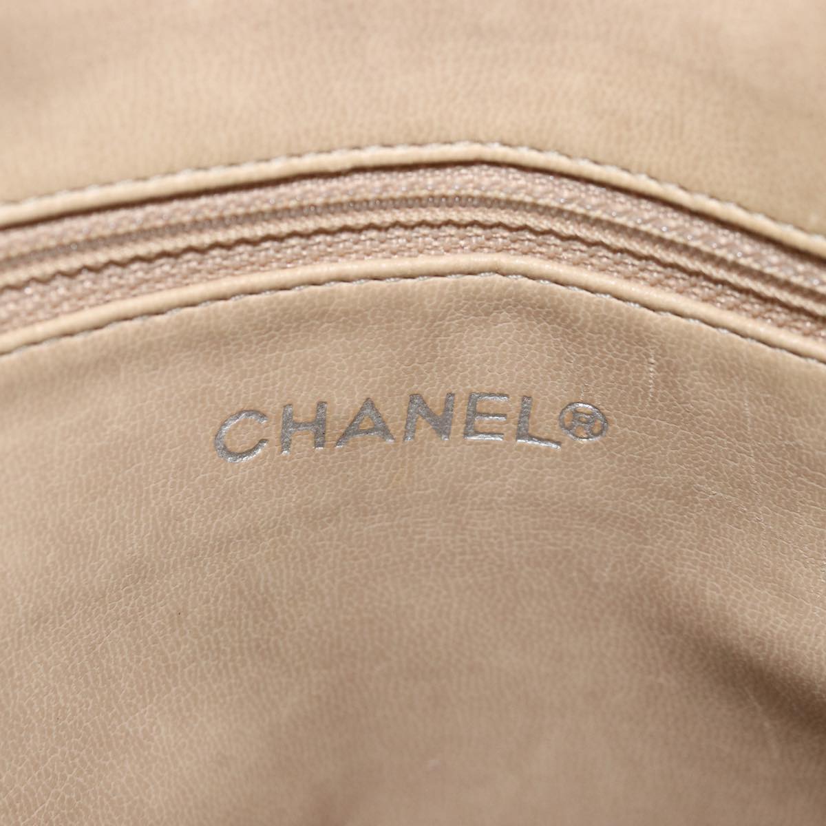 Top Quality Chanel Matelasse Chain Shoulder Bag Lamb Skin Beige CC Auth yk12918
