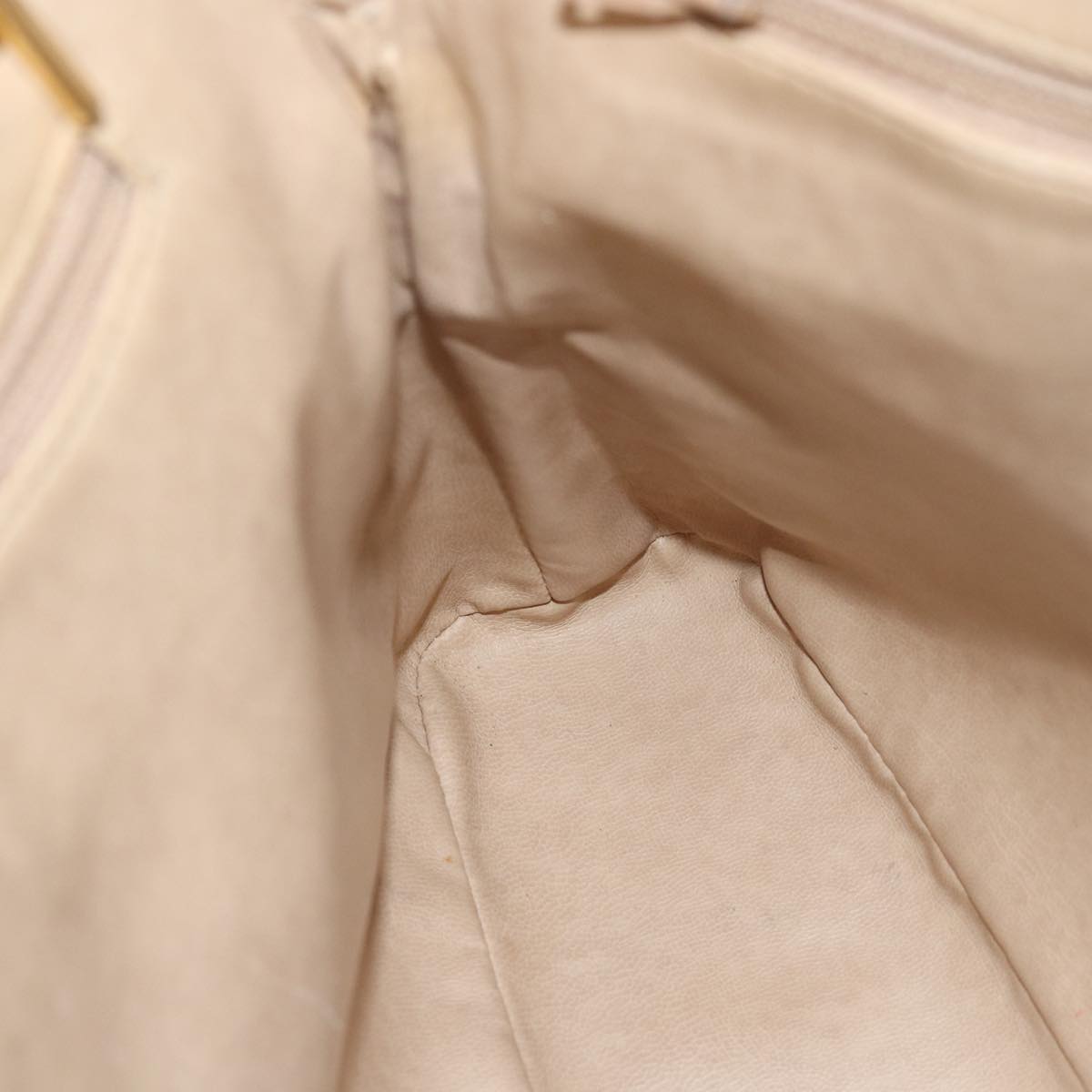 Top Quality Chanel Matelasse Chain Shoulder Bag Lamb Skin Beige CC Auth yk12918