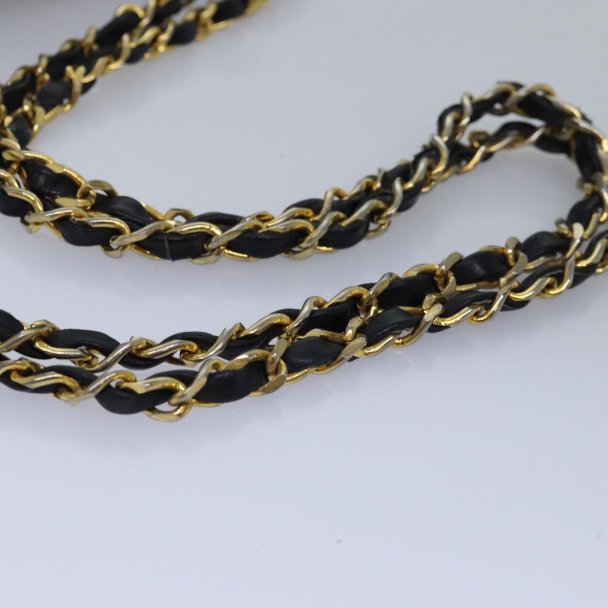 Top Quality Chanel Matelasse Chain Shoulder Bag Lamb Skin Black CC Auth yk13018