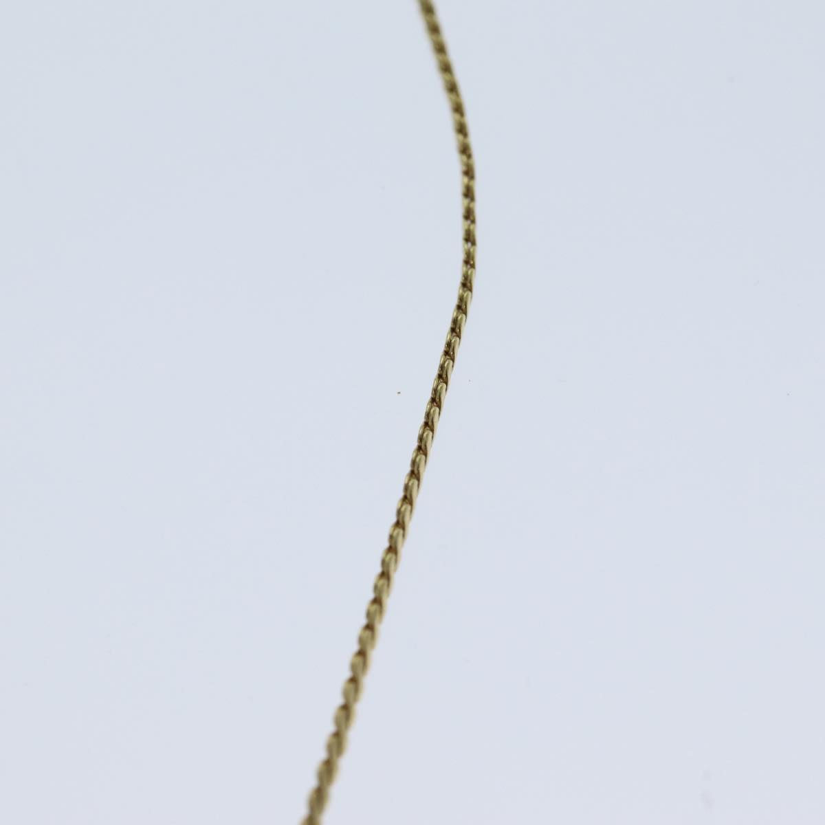 CHRISTIAN DIOR Necklace metal Gold Auth yk13057