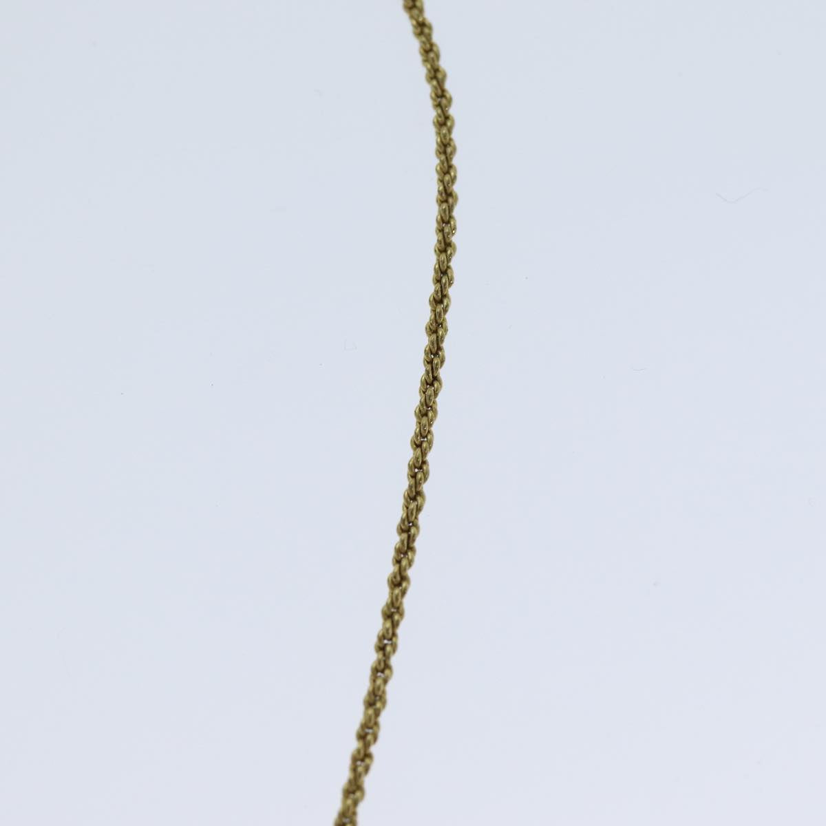 CHRISTIAN DIOR Necklace metal Gold Auth yk13067