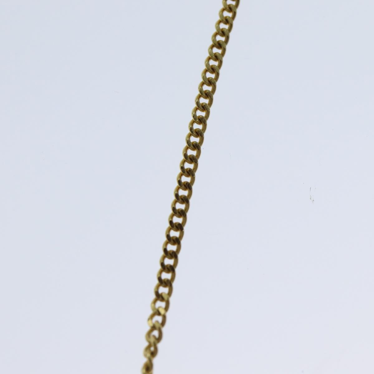 CHRISTIAN DIOR Necklace metal Gold Auth yk13080