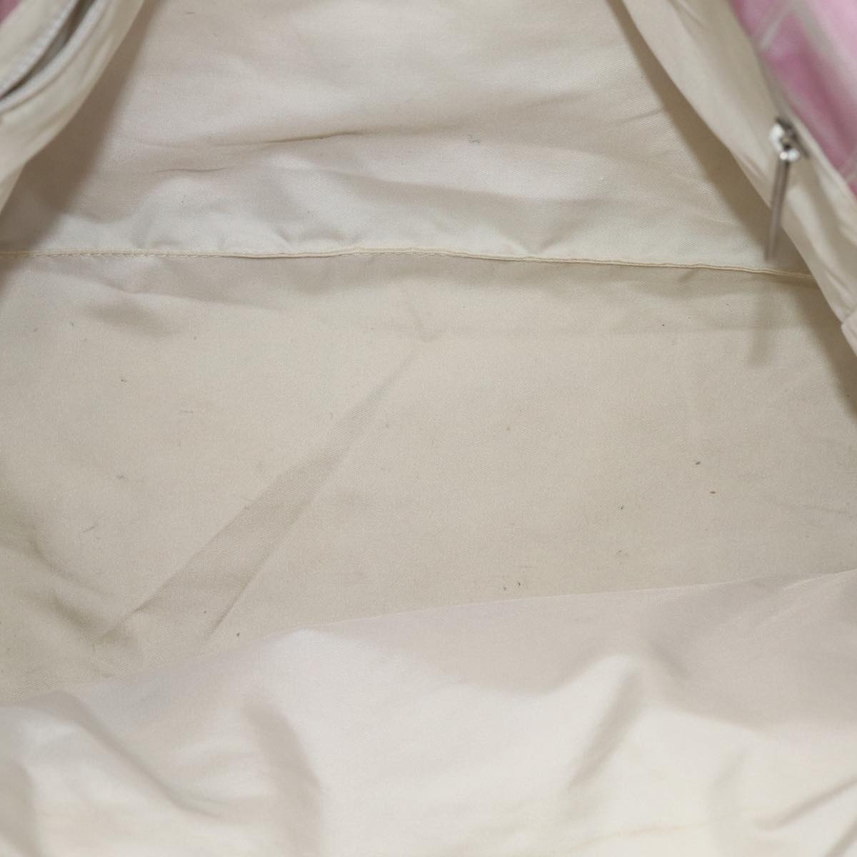 CHANEL New Travel Line Tote Bag Nylon Pink CC Auth yk13635