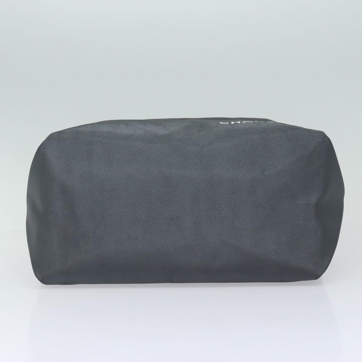 Top Quality Chanel Hand Bag Nylon 2way Gray CC Auth yk14208