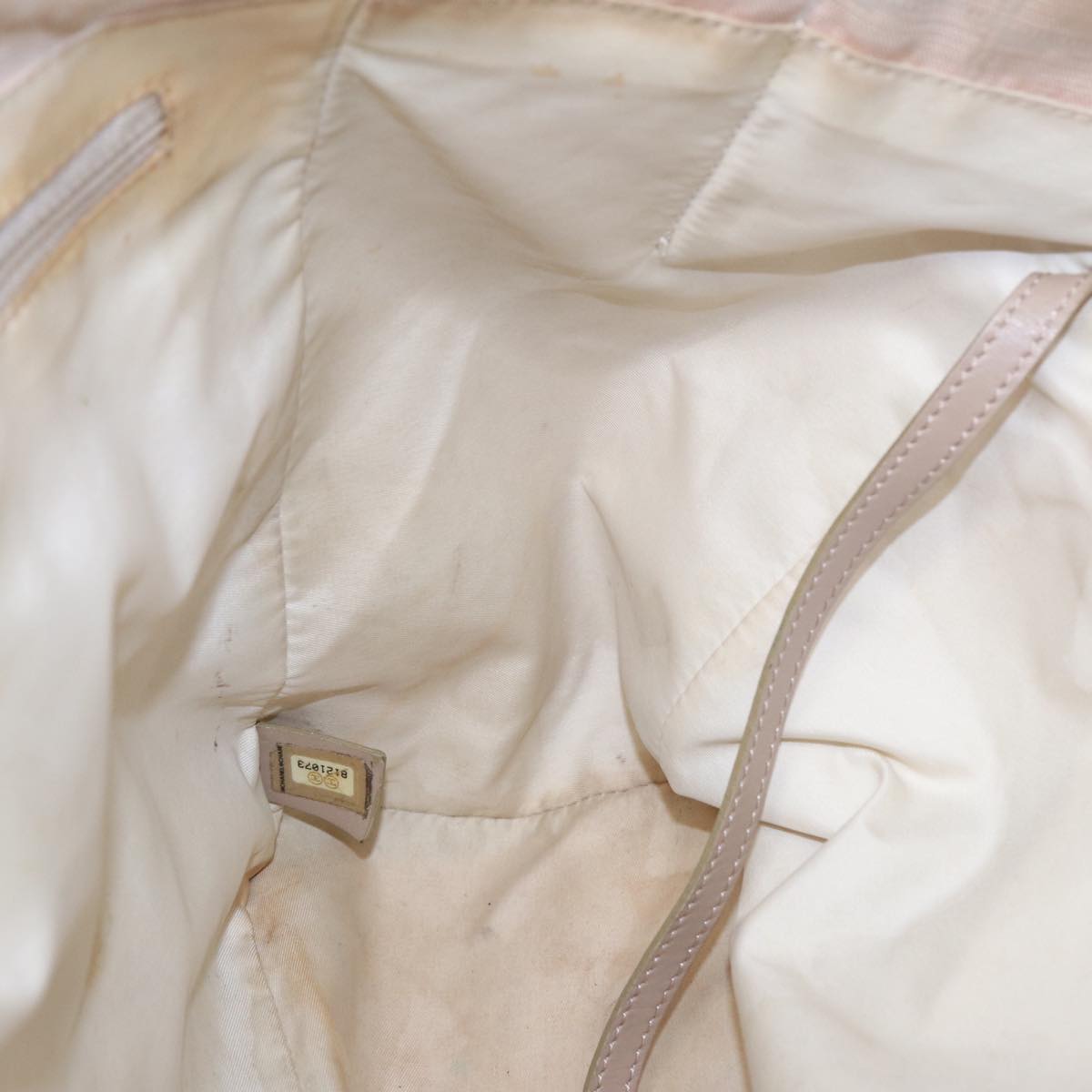 Top Quality Chanel New Travel Line Tote Bag Nylon Beige Gold CC Auth yk14279