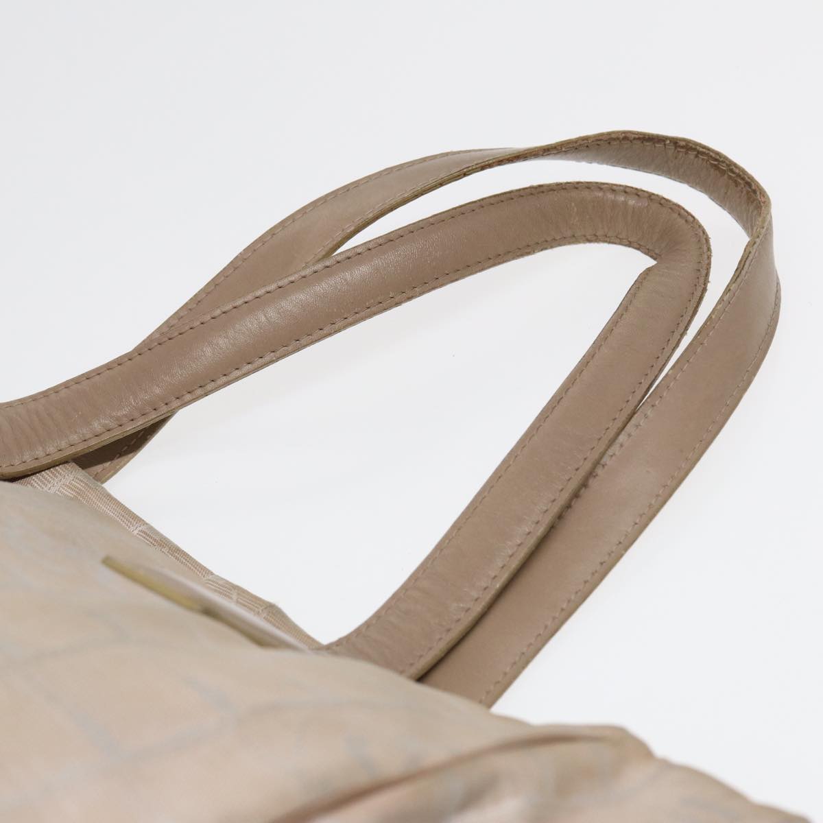 Top Quality Chanel New Travel Line Tote Bag Nylon Beige Gold CC Auth yk14279