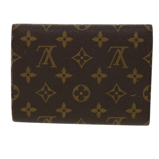 LOUIS VUITTON Monogram Porte Tresor Etui Papie Wallet M61202 LV Auth yk5848