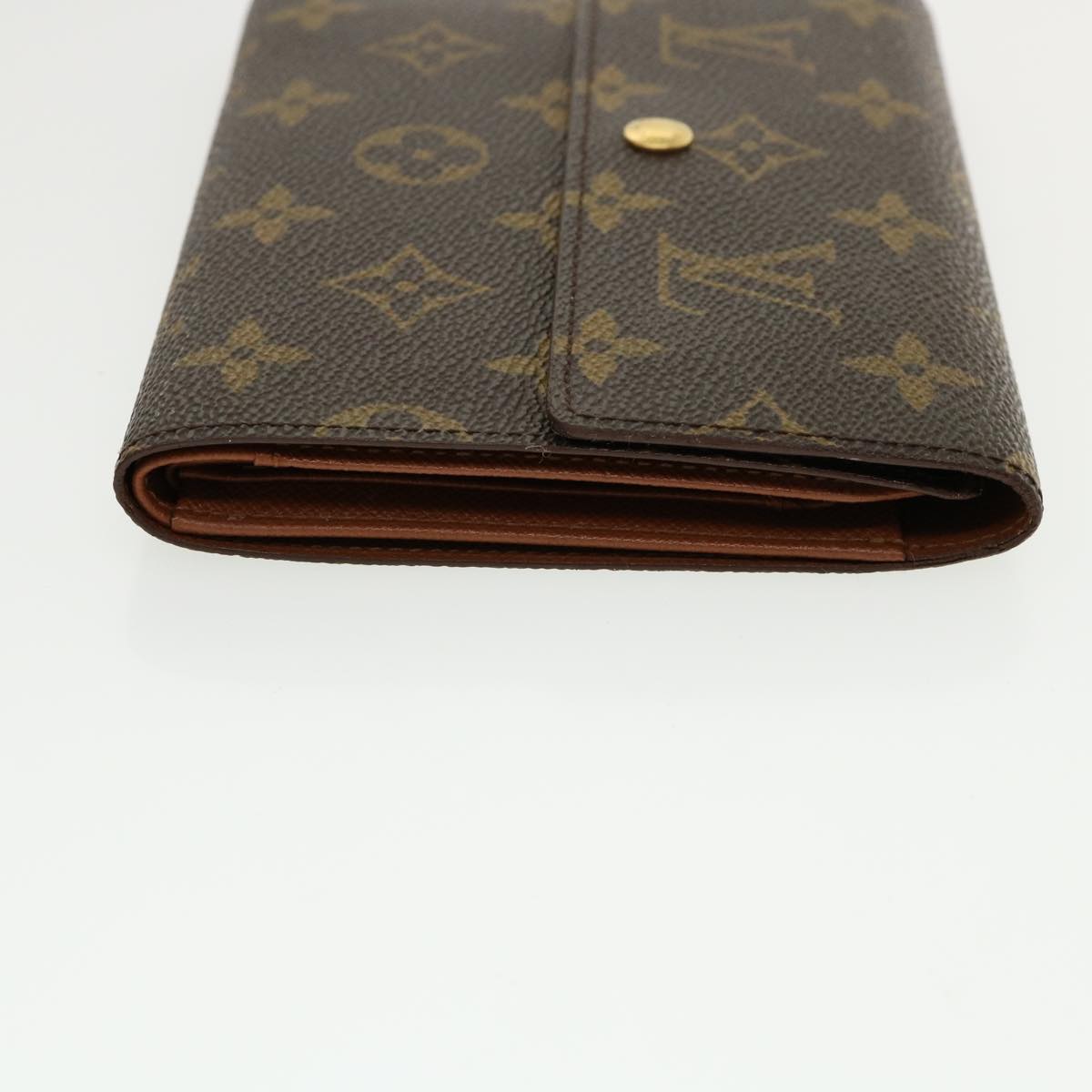 LOUIS VUITTON Monogram Porte Tresor Etui Papie Wallet M61202 LV Auth yk5848