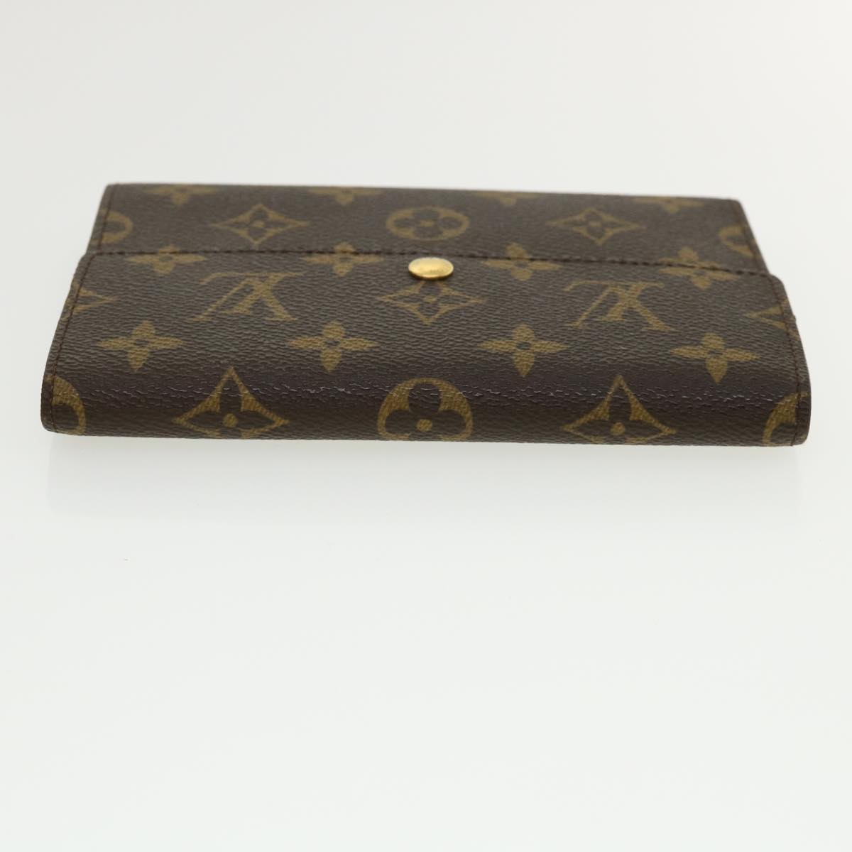 LOUIS VUITTON Monogram Porte Tresor Etui Papie Wallet M61202 LV Auth yk5848