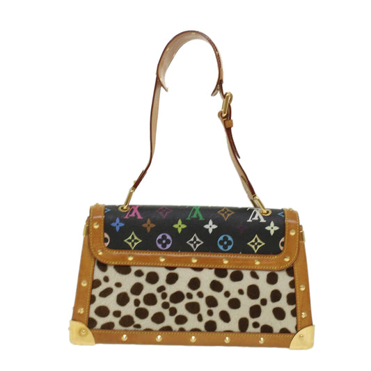 LOUIS VUITTON Monogram Multicolor Sac Dalmatian Hand Bag Black M92825 LV yk5888