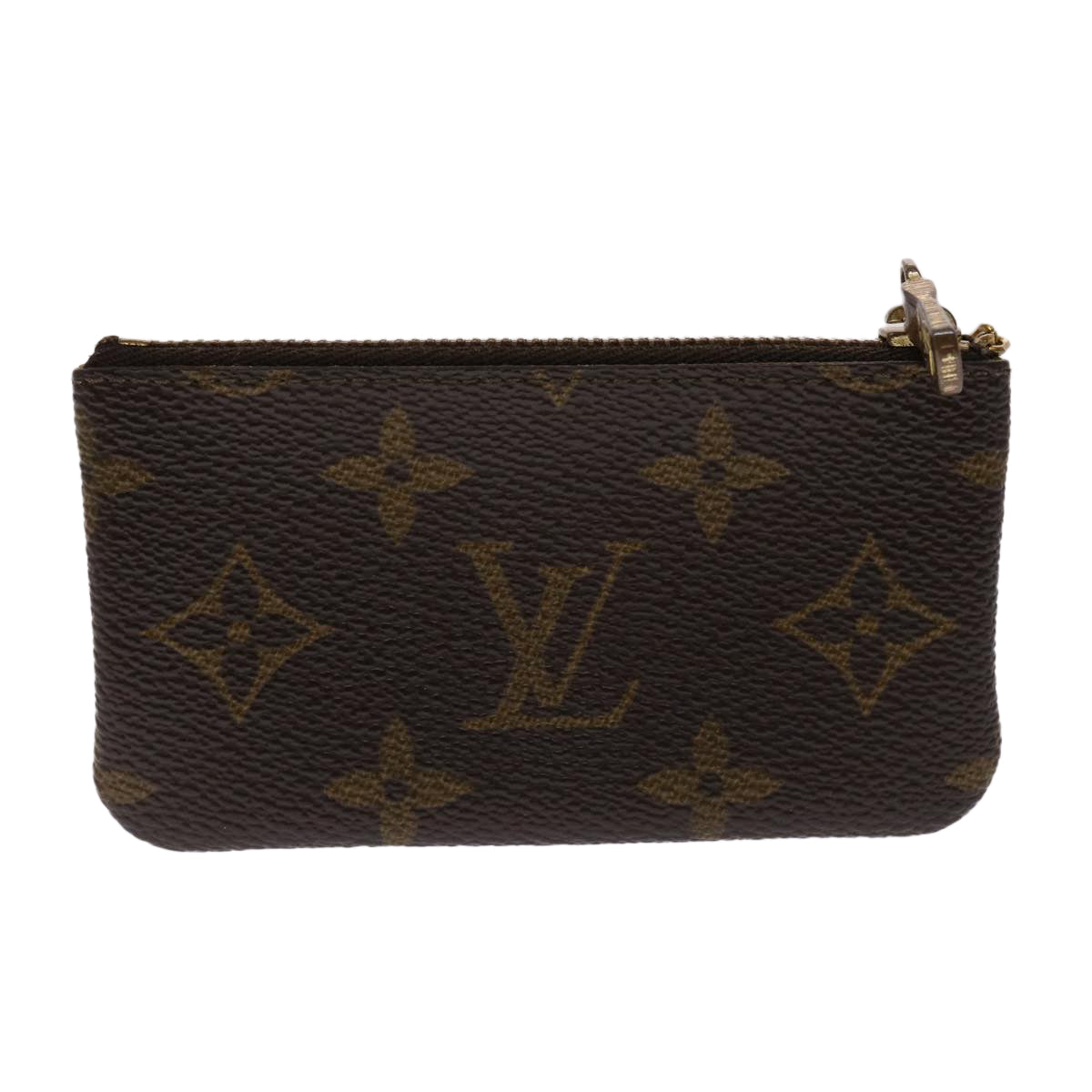 LOUIS VUITTON Monogram Pochette Cles Coin Purse M62650 LV Auth yk7602