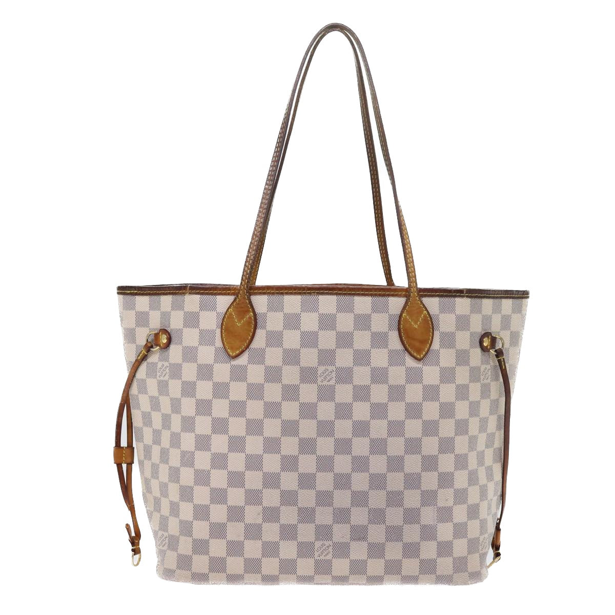 LOUIS VUITTON Damier Azur Neverfull MM Tote Bag N41605 LV Auth yk8704