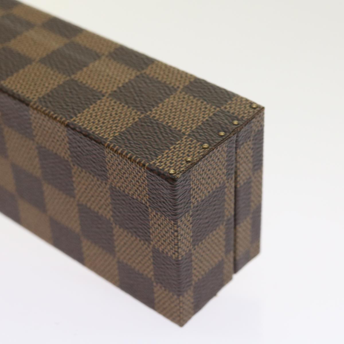 LOUIS VUITTON Damier Ebene Watch Case Trunk LV Auth yk8757A