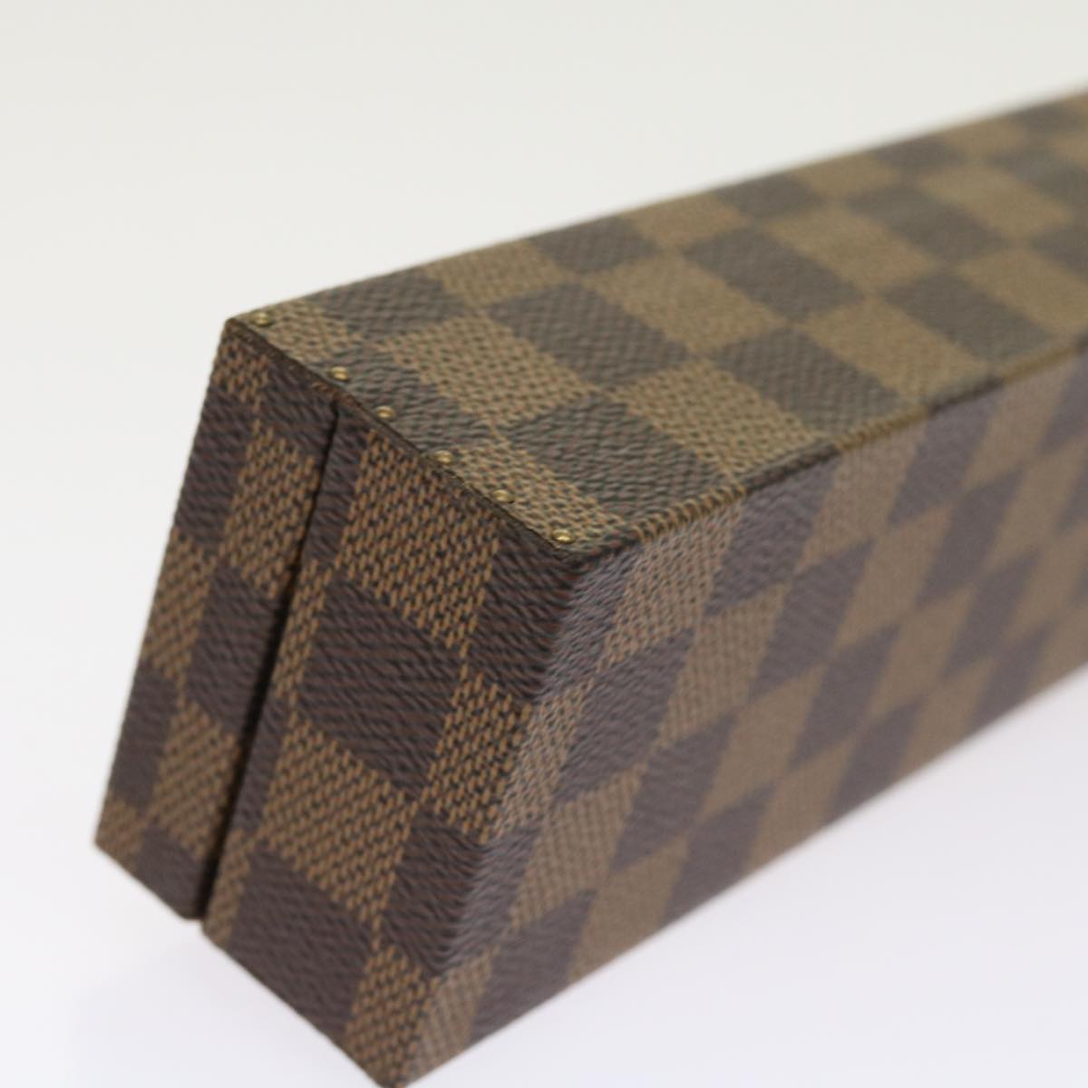 LOUIS VUITTON Damier Ebene Watch Case Trunk LV Auth yk8757A