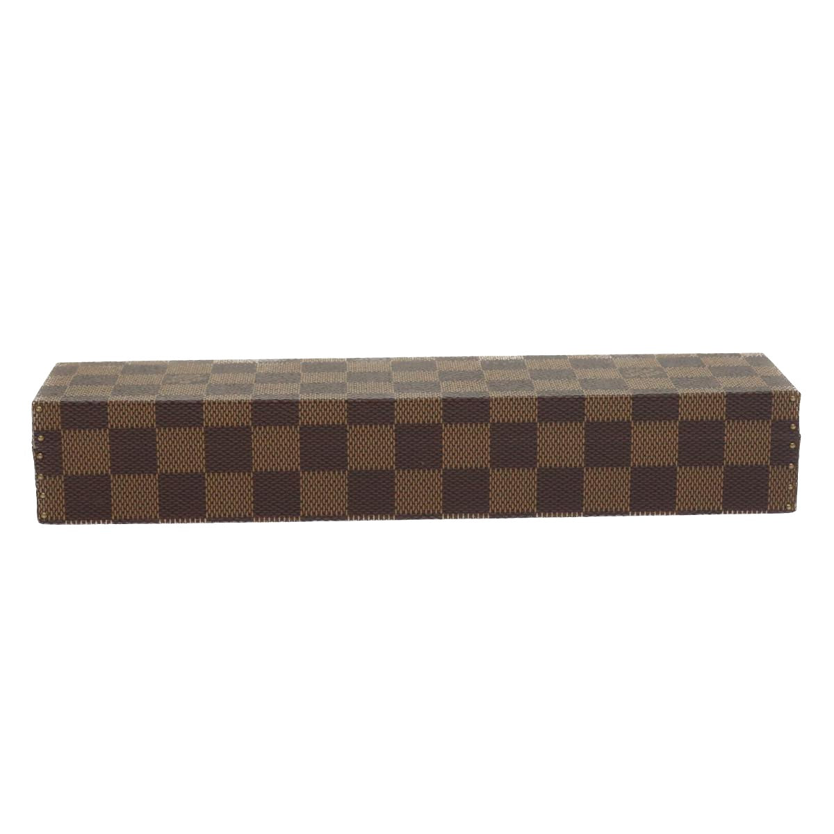 LOUIS VUITTON Damier Ebene Watch Case Trunk LV Auth yk8757A