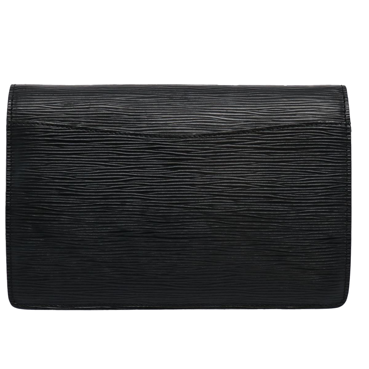 LOUIS VUITTON Epi Montaigne 23 Clutch Bag Black M52662 LV Auth yk9508