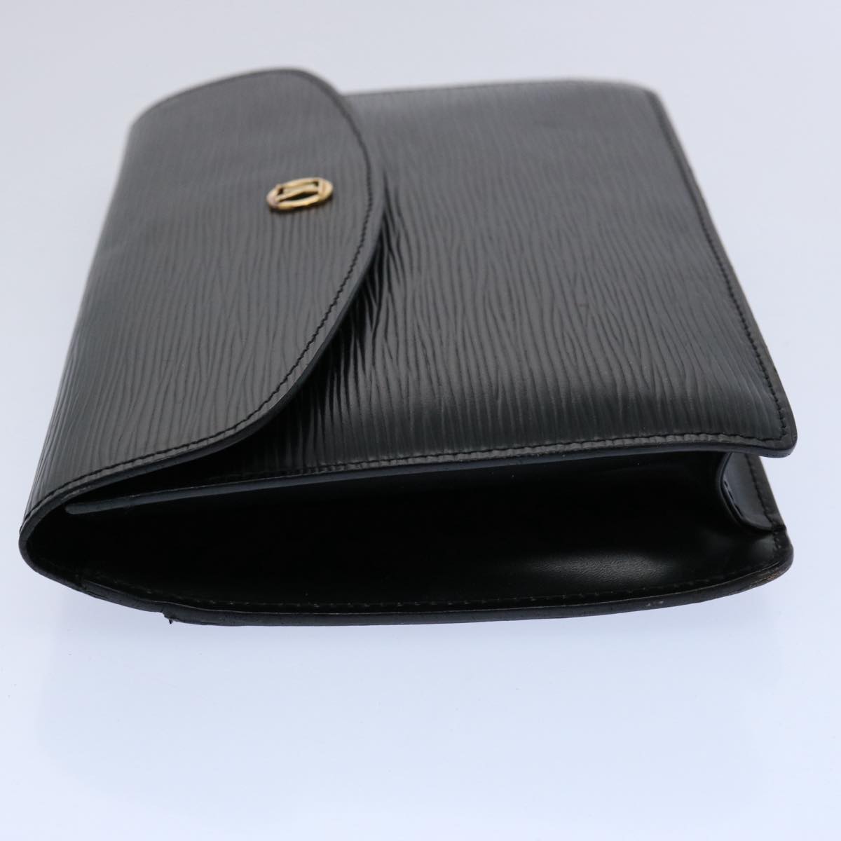 LOUIS VUITTON Epi Montaigne 23 Clutch Bag Black M52662 LV Auth yk9508