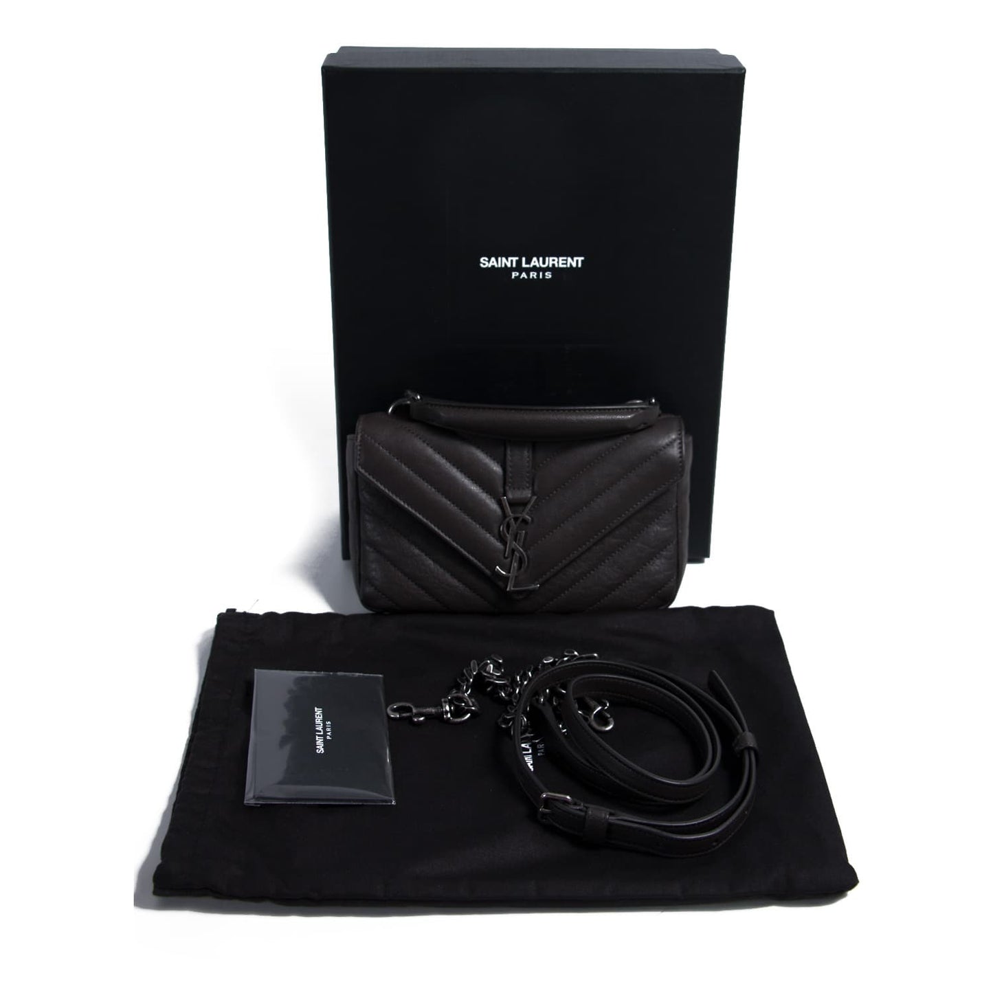 Saint Laurent Monogram College Chain Wallet