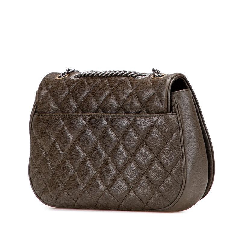 Chanel Coco Mark Matelasse Caviar Skin Shoulder Bag