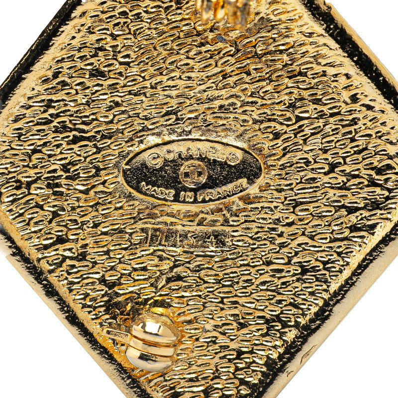 Chanel Coco Mark Vintage Rhombus Brooch